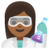 woman scientist, medium-dark skin tone